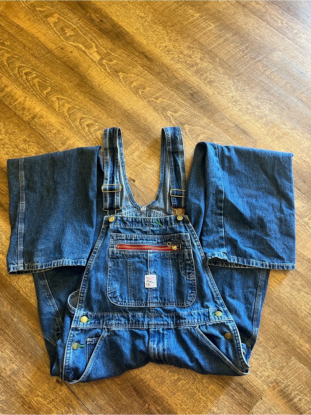 Pointer Brand Denim Blue Bib Overalls 32x32 Made in US